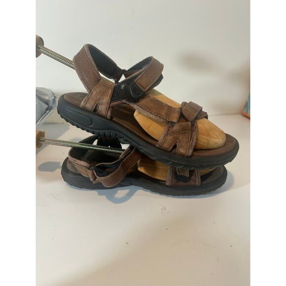 Teva Women's Original Brown Waterproof Leather Sandals Sz 7 Outdoor #6388 - Picture 6 of 7